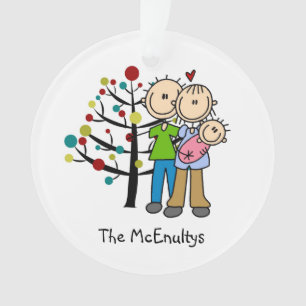 New Parents of a Baby Girl Holiday Ornament