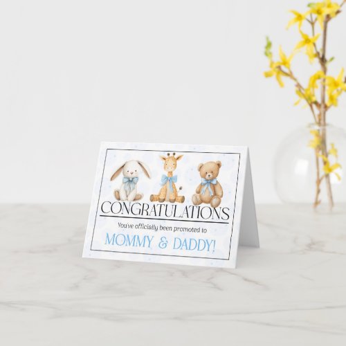 New Parents on the Birth of their Son Card