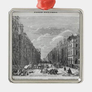 New Paris, view of a part of Rivoli street Metal Ornament
