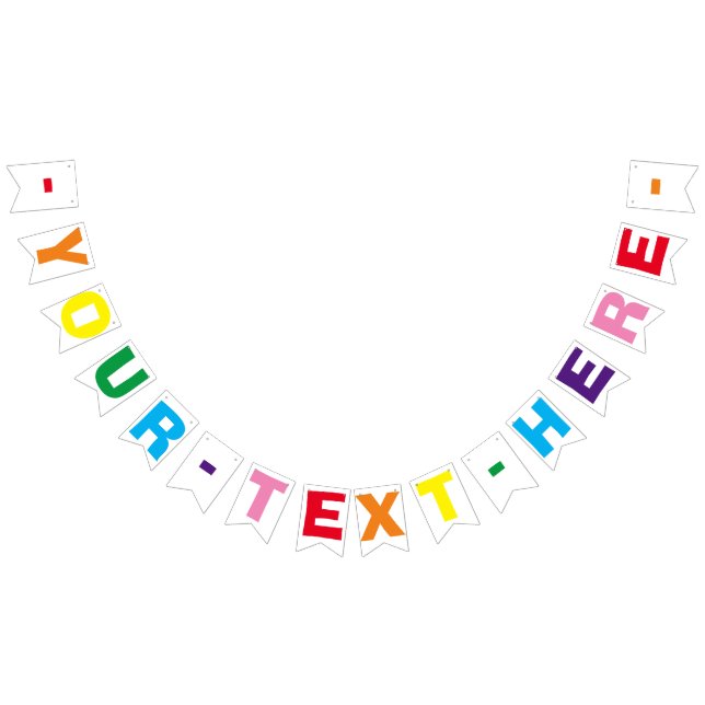 NEW! Party Banner Bunting - 16 Flags and String (All)