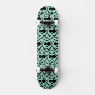 NEW - Pastel Cartoon Skull Skateboard