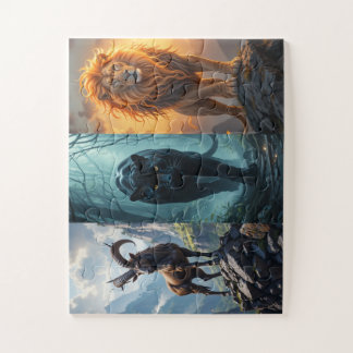 new pazzle game animal art jigsaw puzzle