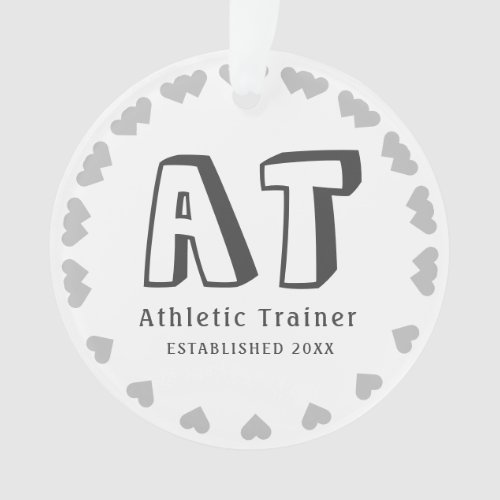 New Personalize Athletic Trainer Ornament