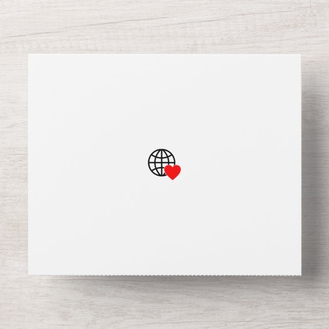 New personalize Text Logo All in One Wedding Invit Invitation (Front)