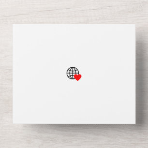 New personalize Text Logo All in One Wedding Invit Invitation