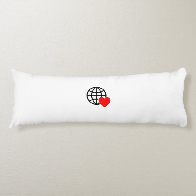 New personalize Text Logo Body Pillow (Front)