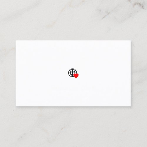 New personalize Text Logo Calling Card