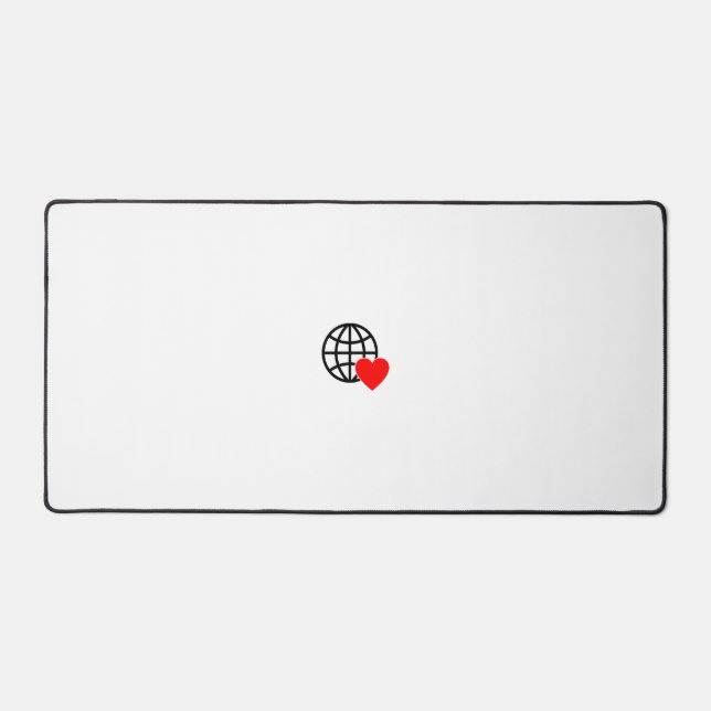 New personalize Text Logo Desk Mat (Front)