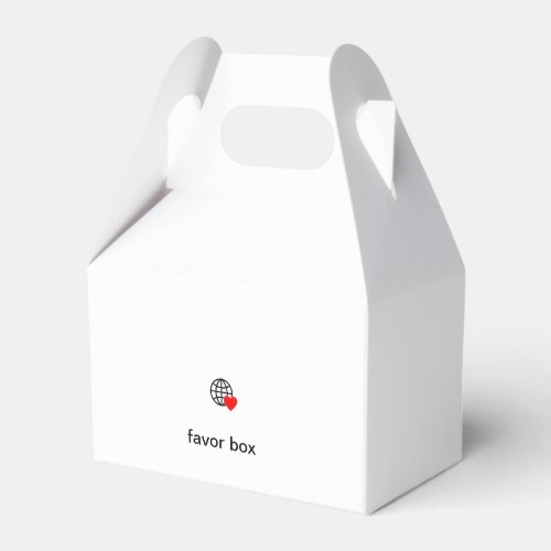 New personalize Text Logo favor box