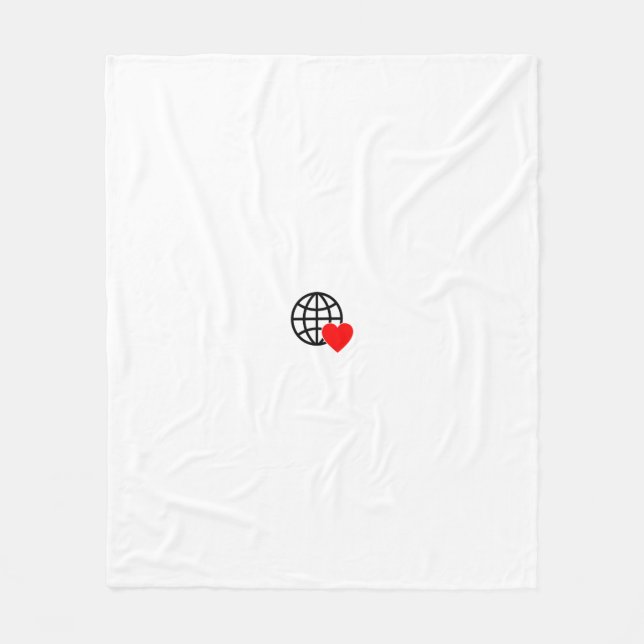 New personalize Text Logo Fleece Blanket (Front)