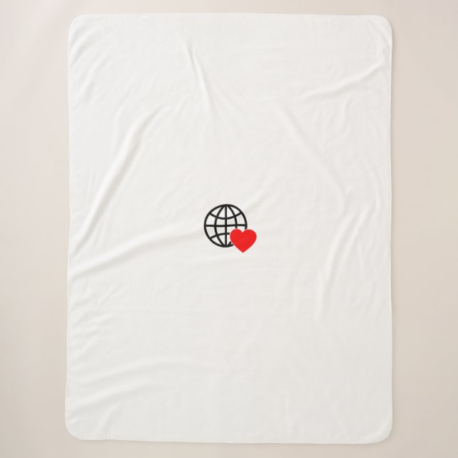 New personalize Text Logo Fleece Blanket (Front)