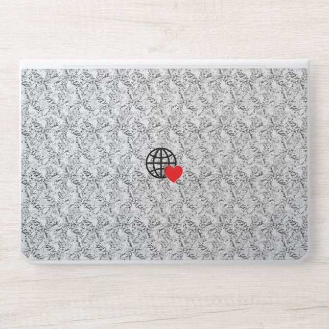 New personalize Text Logo HP Laptop Skin (Front)