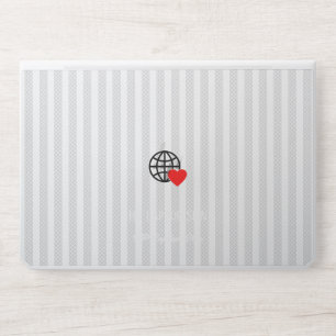 New personalize Text Logo HP Laptop Skin