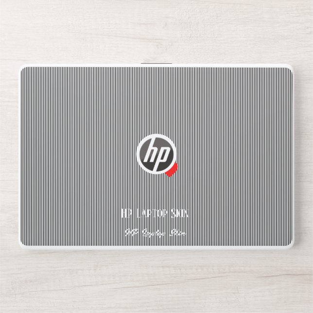 New personalize Text Logo HP Laptop Skin (Front)