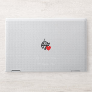 New personalize Text Logo HP Laptop Skin