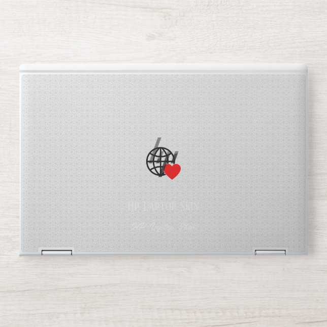 New personalize Text Logo HP Laptop Skin (Front)