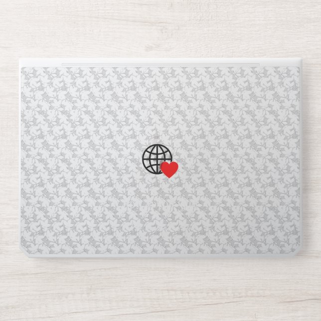 New personalize Text Logo HP Laptop Skin (Front)