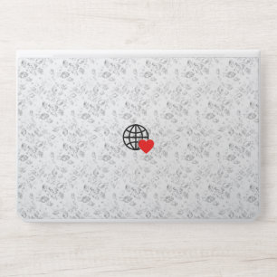 New personalize Text Logo HP Laptop Skin
