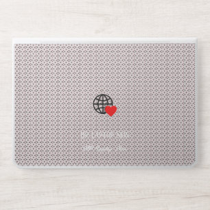New personalize Text Logo HP Laptop Skin