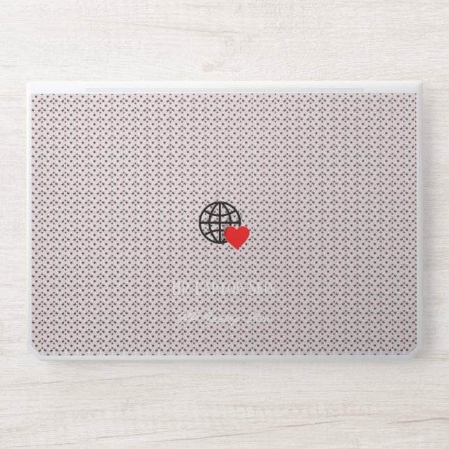 New personalize Text Logo HP Laptop Skin (Front)
