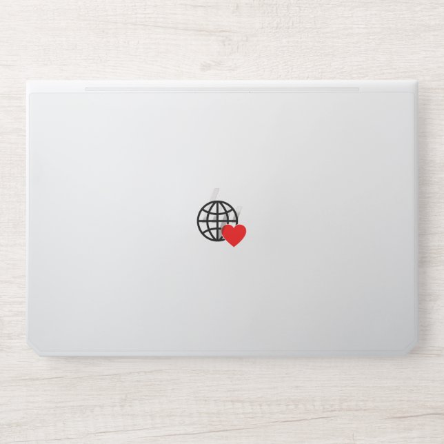 New personalize Text Logo HP Laptop Skin (Front)