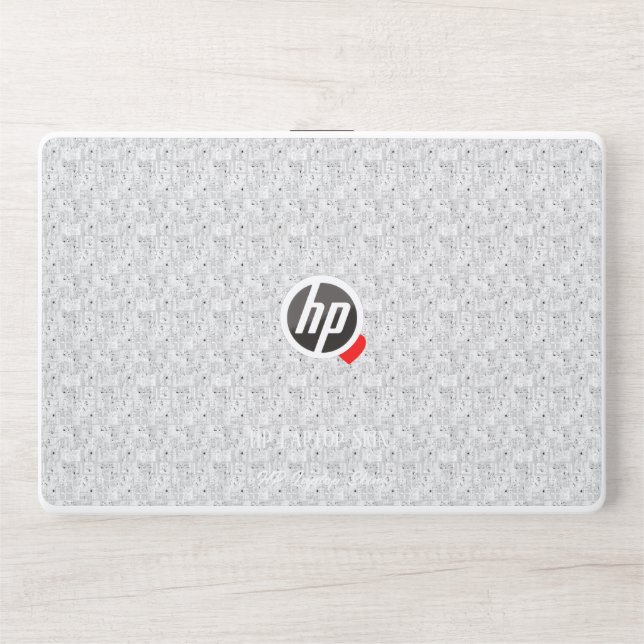 New personalize Text Logo HP Laptop Skin (Front)