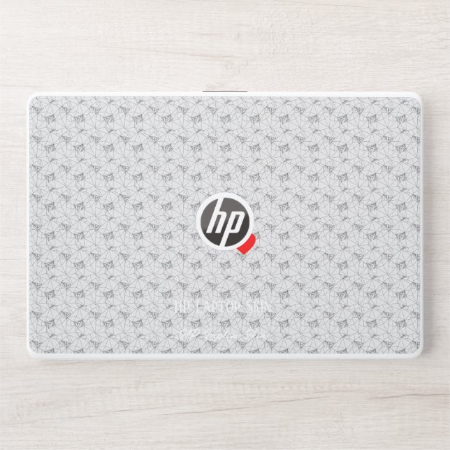 New personalize Text Logo HP Laptop Skin (Front)