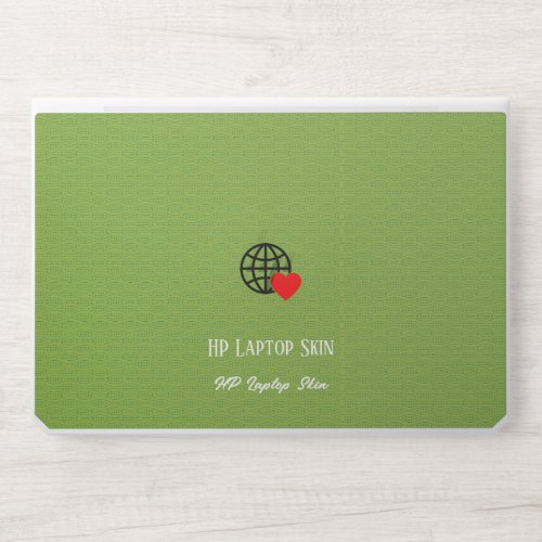 New personalize Text Logo HP Laptop Skin