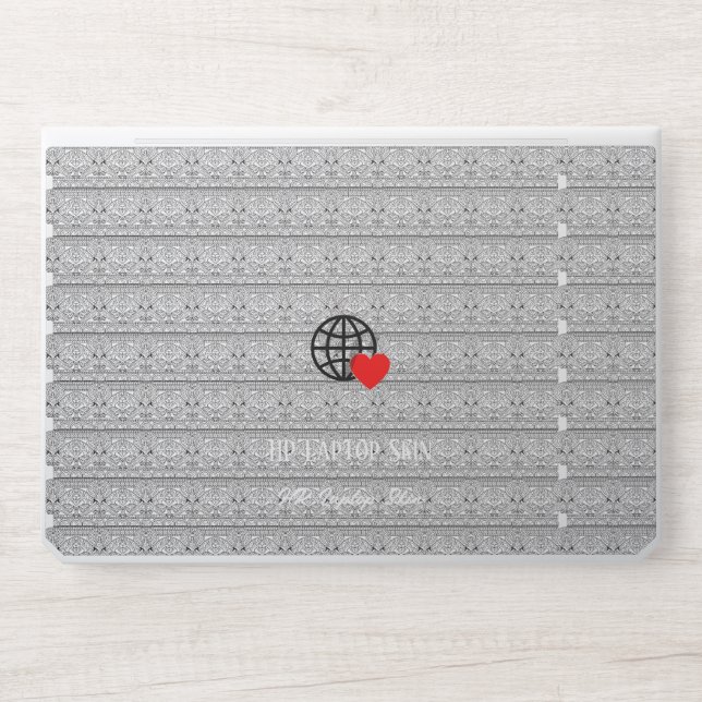 New personalize Text Logo HP Laptop Skin (Front)