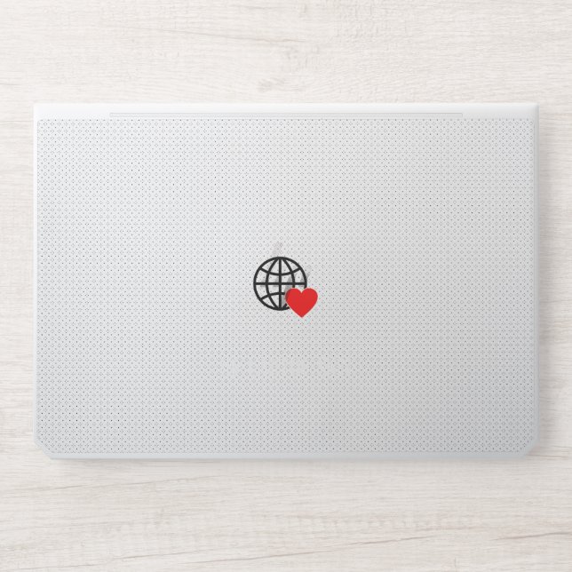 New personalize Text Logo HP Laptop Skin (Front)