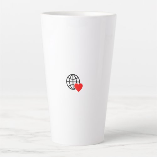 New personalize Text Logo Latte Mug