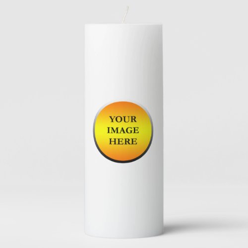 New personalize Text Logo Logo Pillar Candle