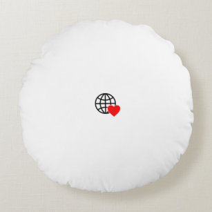 New personalize Text Logo Round Pillow