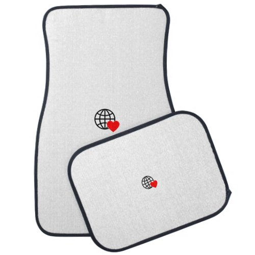 New personalize Text Logo Set of Car Mats