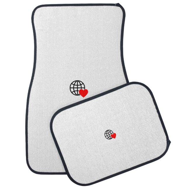 New personalize Text Logo Set of Car Mats (Set)