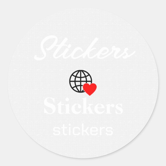 New personalize Text Logo Stickers (Front)