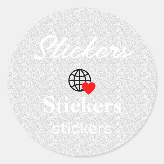 New personalize Text Logo Stickers (Front)