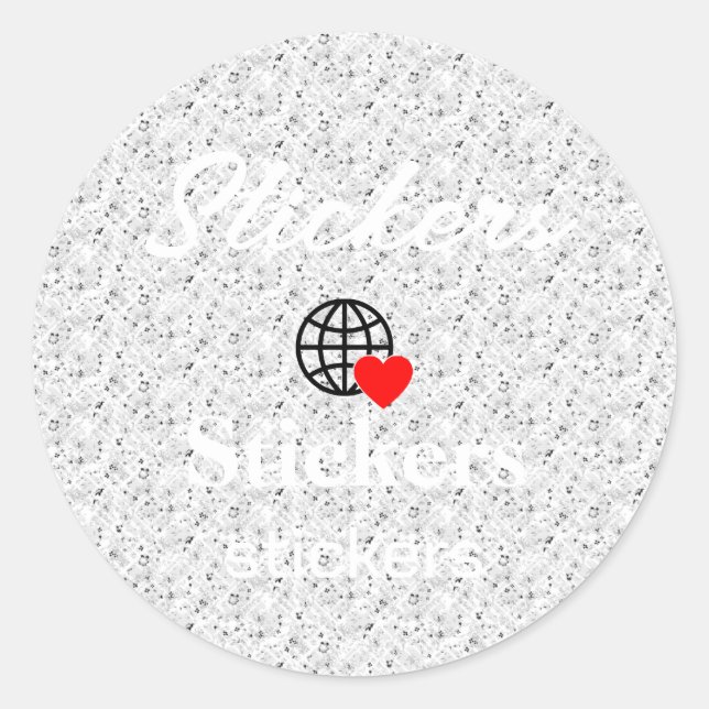 New personalize Text Logo Stickers (Front)