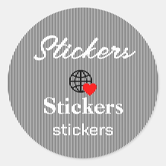 New personalize Text Logo Stickers (Front)