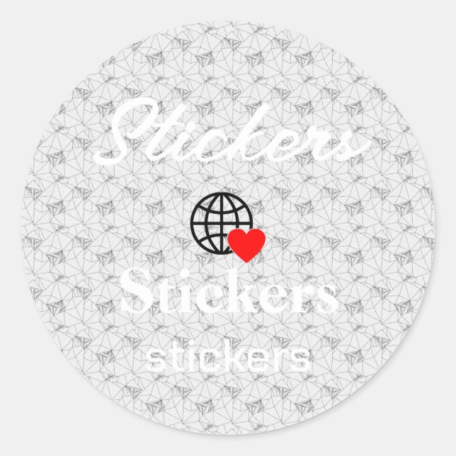 New personalize Text Logo Stickers (Front)