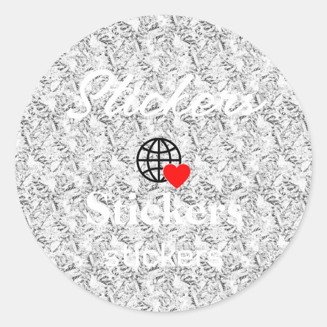 New personalize Text Logo Stickers (Front)