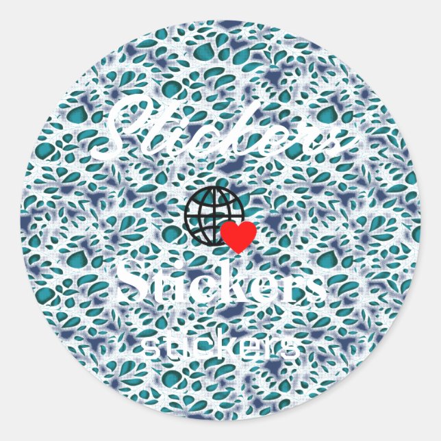 New personalize Text Logo Stickers (Front)