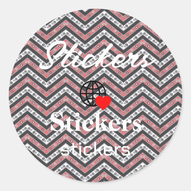 New personalize Text Logo Stickers (Front)