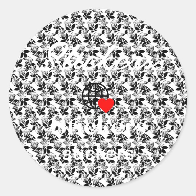 New personalize Text Logo Stickers (Front)