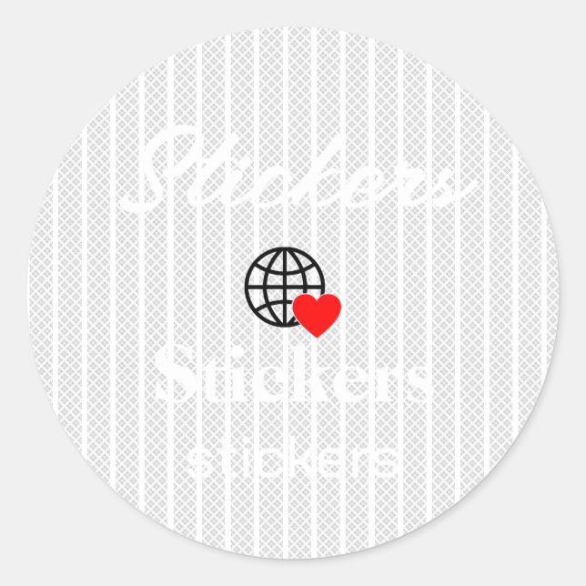 New personalize Text Logo Stickers (Front)