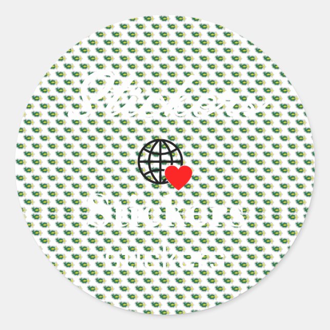 New personalize Text Logo Stickers (Front)