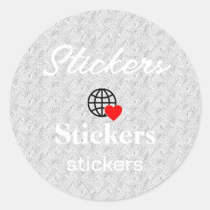 New personalize Text Logo Stickers