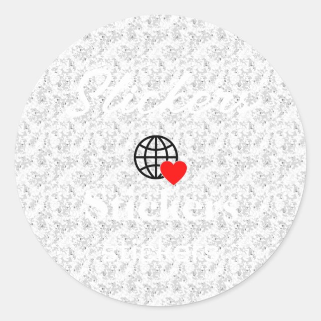 New personalize Text Logo Stickers (Front)