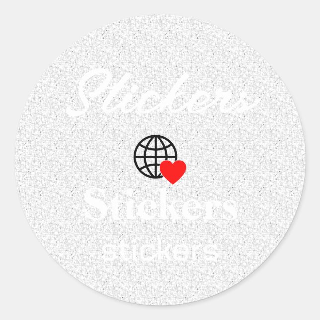 New personalize Text Logo Stickers (Front)