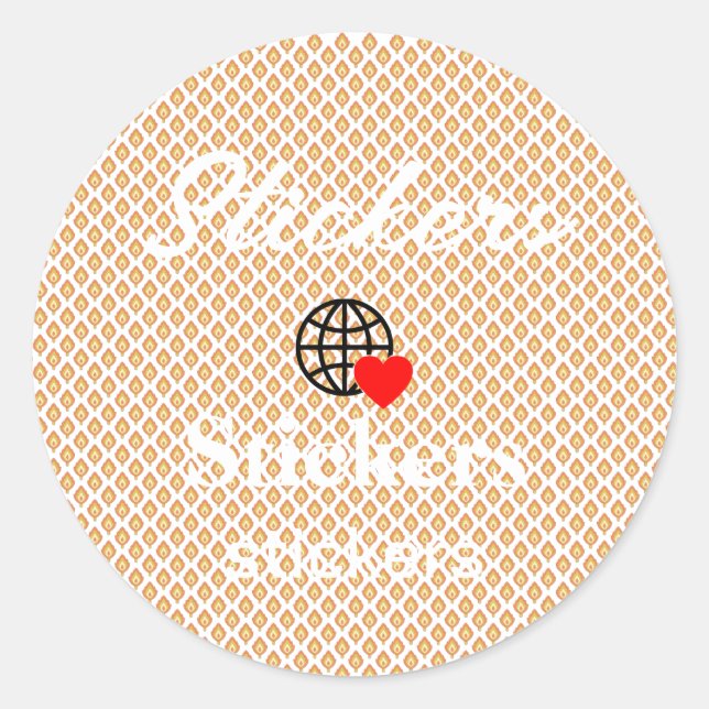 New personalize Text Logo Stickers (Front)